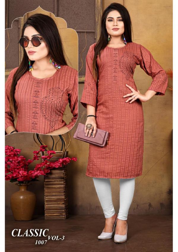 Beuty Queen Golden Classic Vol 3 Chinon  Exclusive Designer Kurti Collection
